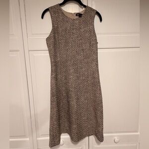 Theyskens' Theory Textured Brown Midi Dress